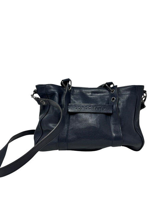 Longchamp Handbags - Longchamp Medium 3D Satchel Navy